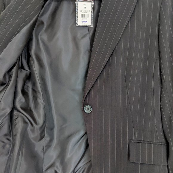 NWT Suzy Shier Black Pinstripe Blazer - Picture 6 of 10